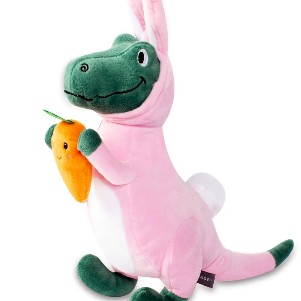 Dog Toy- T-rex Dino Easter Bunny